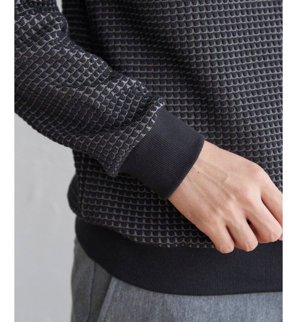 ikka「ビッグワッフルクルーネックプルオーバー」|パーカー|