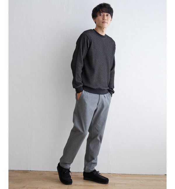 ikka「ビッグワッフルクルーネックプルオーバー」|パーカー|