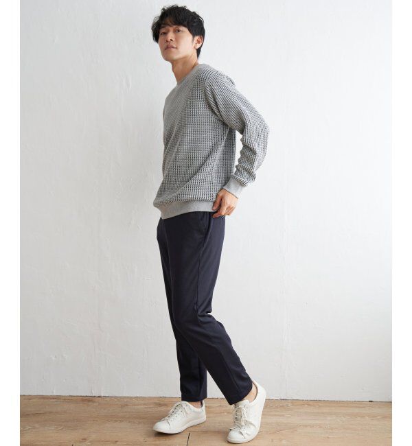 ikka「ビッグワッフルクルーネックプルオーバー」|パーカー|
