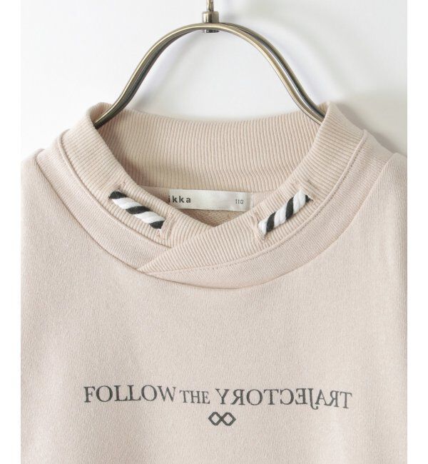 ikka kids「チビハイメッセージロゴトレーナー（100~160cm）」|Tシャツ・カットソー|