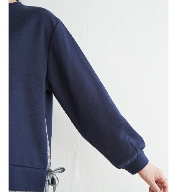 ikka「サイドリボン裾レイヤードプルオーバー」|その他|