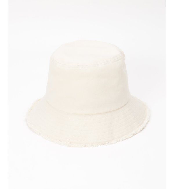 ikka「UVバケットフリンジハット」|その他|オフホワイト