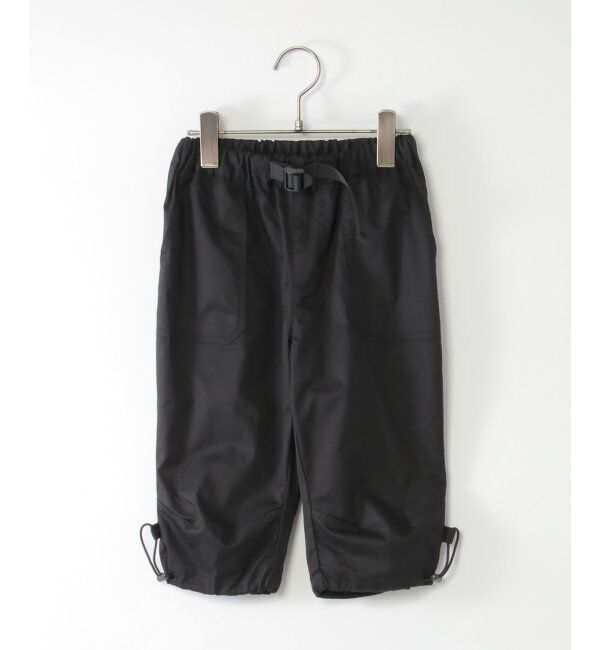 ikka kids「7分丈ドロストタックワークパンツ（120~160cm）」|その他|ブラック