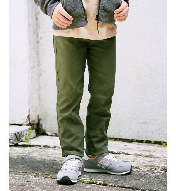 ikka kids「GOKU楽ストレッチパンツ A （120~160cm）」|その他|オリーブ