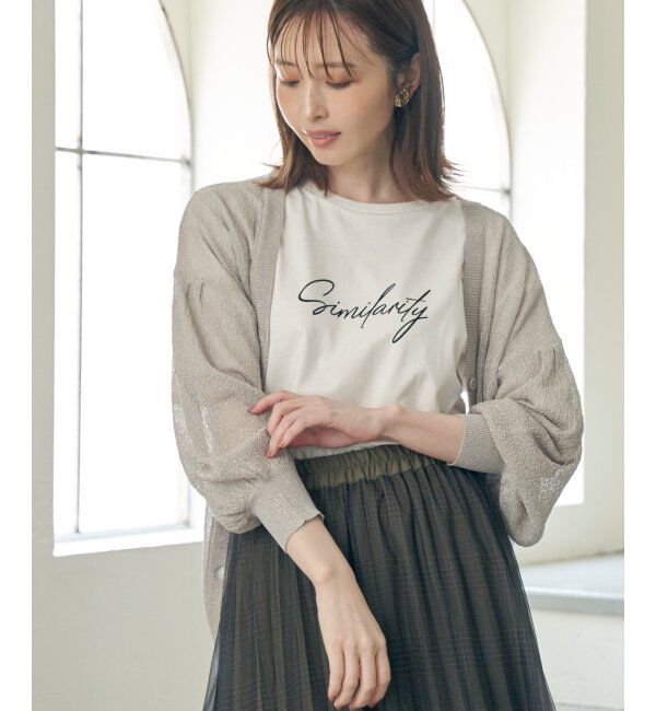 ikka「Vネックラメニットカーディガン」|その他|