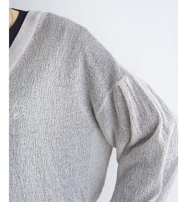 ikka「Vネックラメニットカーディガン」|その他|