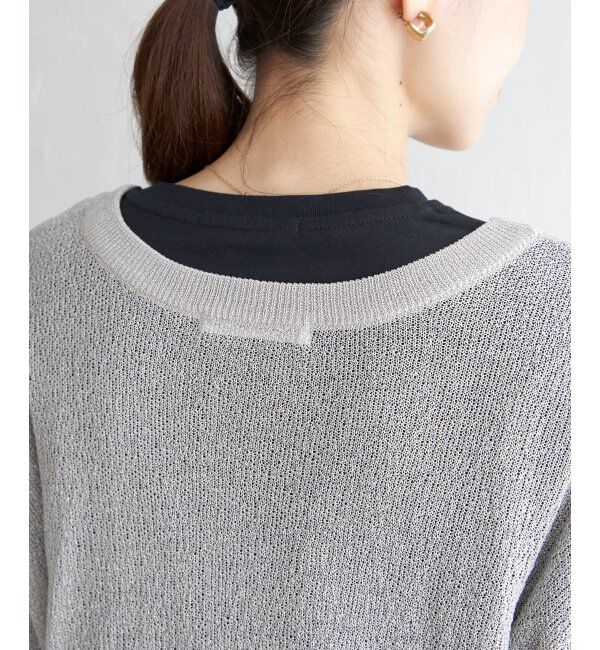 ikka「Vネックラメニットカーディガン」|その他|