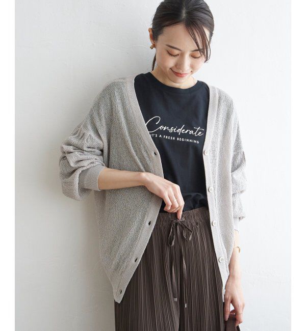 ikka「Vネックラメニットカーディガン」|その他|