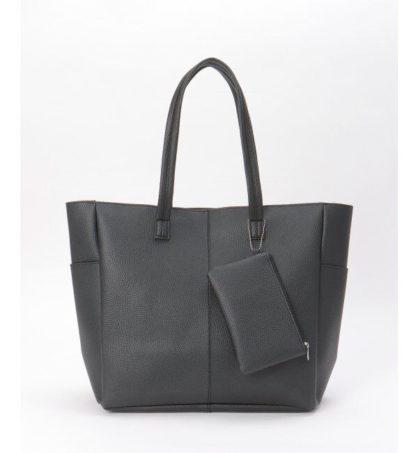 ikka「【雑誌MonoMax5月号掲載】シュリンクジップトートバッグ」|その他|ブラック