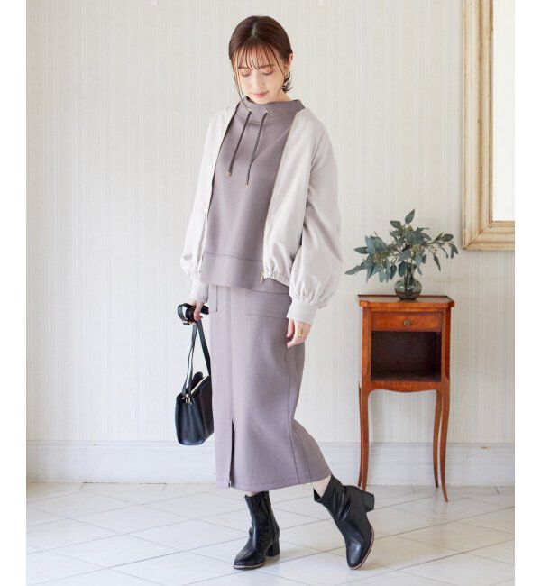 ikka「リブブルゾン」|ブルゾン・スタジャン|