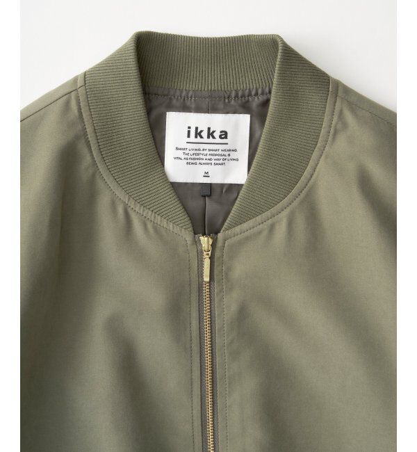 ikka「リブブルゾン」|ブルゾン・スタジャン|