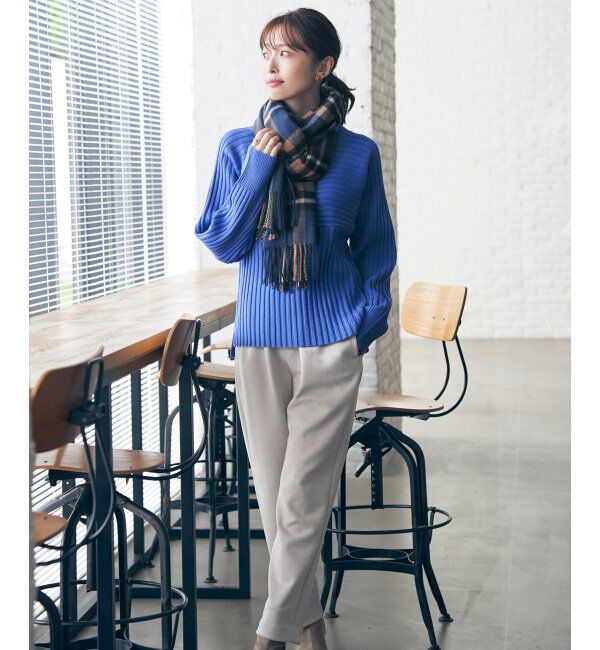 ikka「カシミヤタッチチェックマフラー」|マフラー|