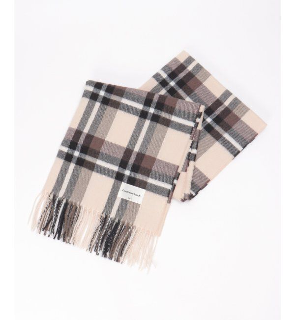 ikka「カシミヤタッチチェックマフラー」|マフラー|