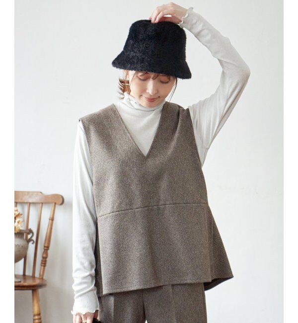 ikka「ハイネックテレコ長袖プルオーバー」|Tシャツ・カットソー|