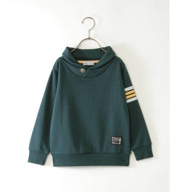 ikka kids「コンチョボタンショール襟トレーナー（120~160cm）」|Tシャツ・カットソー|