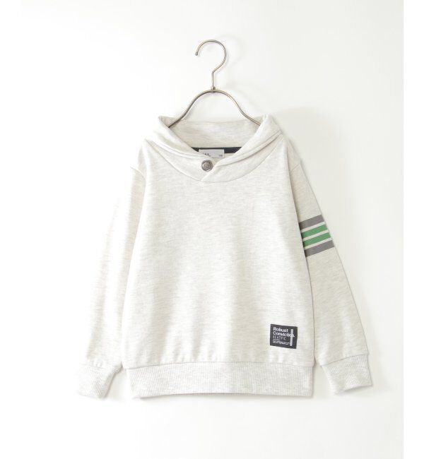 ikka kids「コンチョボタンショール襟トレーナー（120~160cm）」|Tシャツ・カットソー|