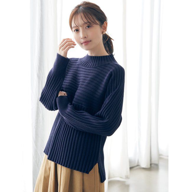 ikka「７Gワイドリブ切り替えプルオーバー」|プルオーバー|
