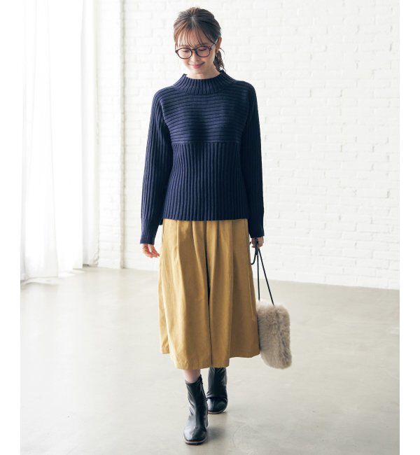 ikka「７Gワイドリブ切り替えプルオーバー」|プルオーバー|