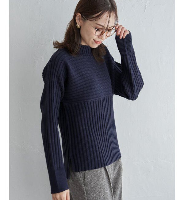 ikka「７Gワイドリブ切り替えプルオーバー」|プルオーバー|