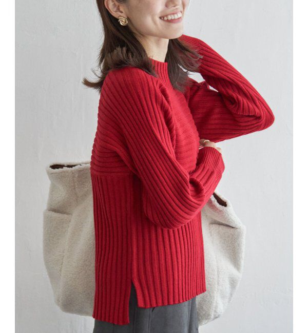 ikka「７Gワイドリブ切り替えプルオーバー」|プルオーバー|