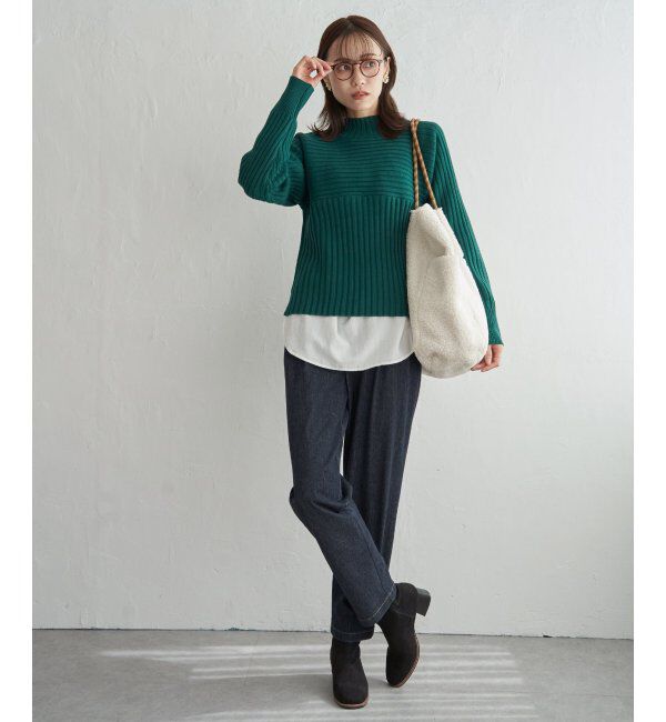 ikka「７Gワイドリブ切り替えプルオーバー」|プルオーバー|