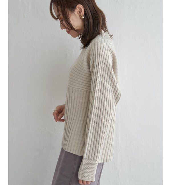 ikka「７Gワイドリブ切り替えプルオーバー」|プルオーバー|