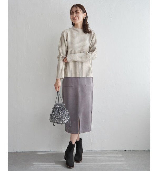 ikka「７Gワイドリブ切り替えプルオーバー」|プルオーバー|