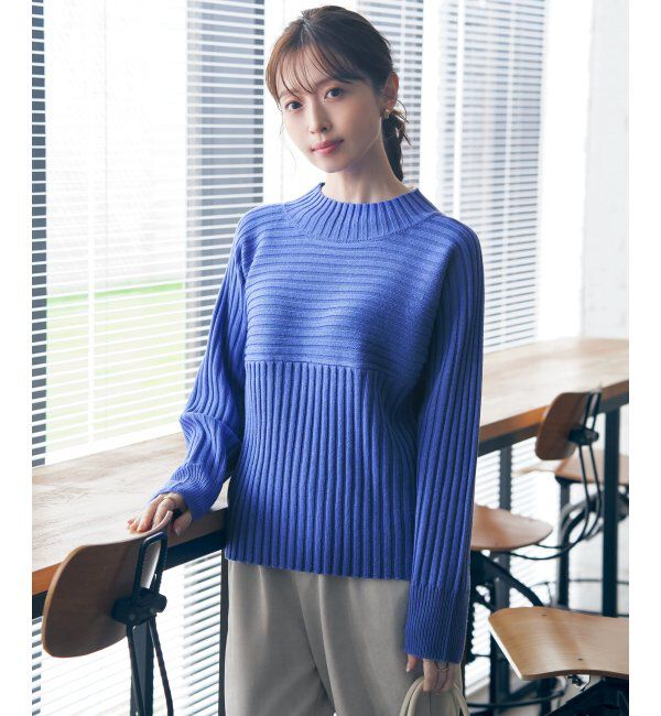ikka「７Gワイドリブ切り替えプルオーバー」|プルオーバー|