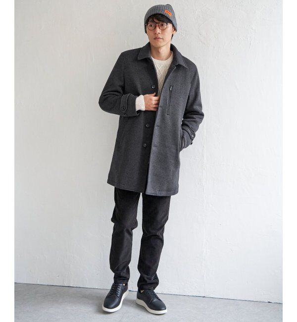 IKKA LOUNGE「ウールライクニットステンカラーコート」|その他|