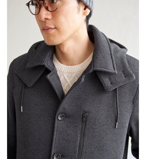 IKKA LOUNGE「ウールライクニットステンカラーコート」|その他|