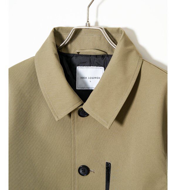IKKA LOUNGE「【雑誌MonoMax4月号掲載】撥水ピケフードステンカラーコート」|その他|