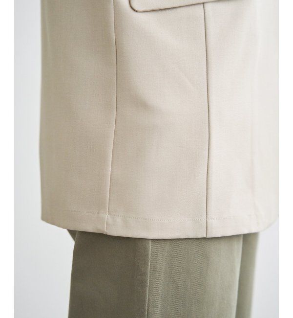 ikka「リネンライクテーラードジレ」|ダウンベスト・ベスト|