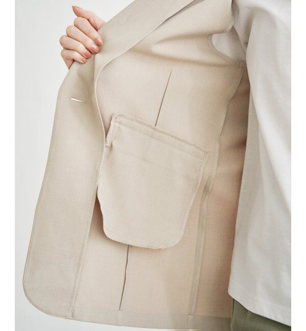 ikka「リネンライクテーラードジレ」|ダウンベスト・ベスト|