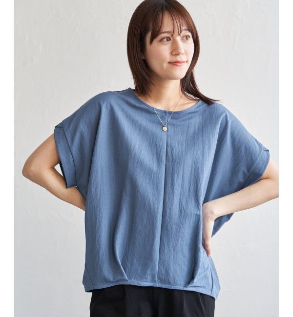 ikka「冷感鹿の子センターシームタックプルオーバー」|その他|