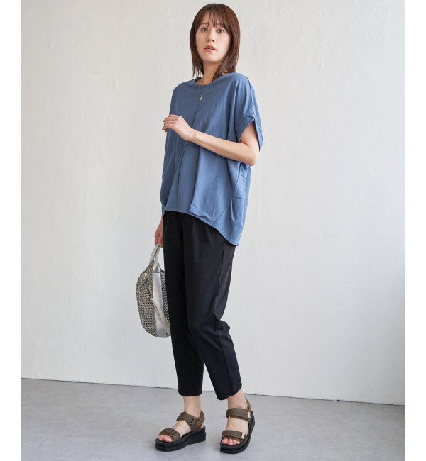 ikka「冷感鹿の子センターシームタックプルオーバー」|その他|