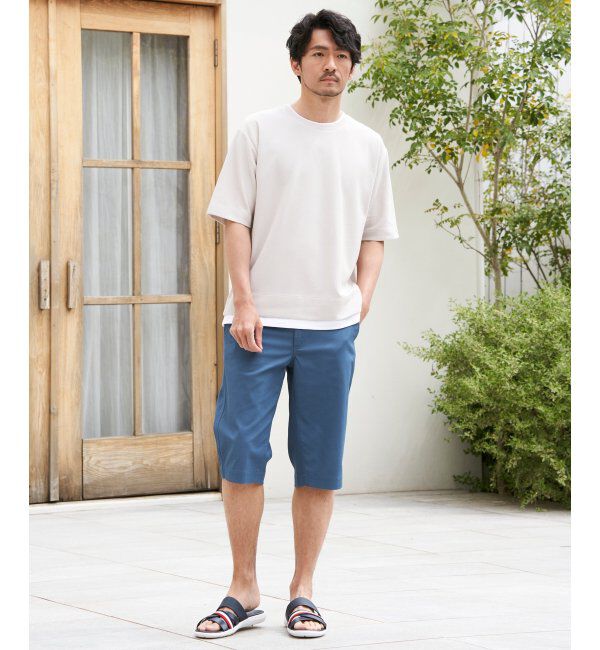 ikka「【吸水速乾】ドライ鹿の子レイヤードTシャツ5分袖」|Tシャツ・カットソー|