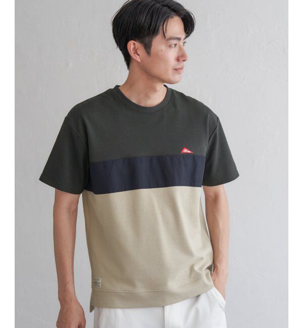 ikka「URBAN NATURE LIFE アーバンネイチャーライフ ワンポイント切り替えTシャツ」|Tシャツ・カットソー|