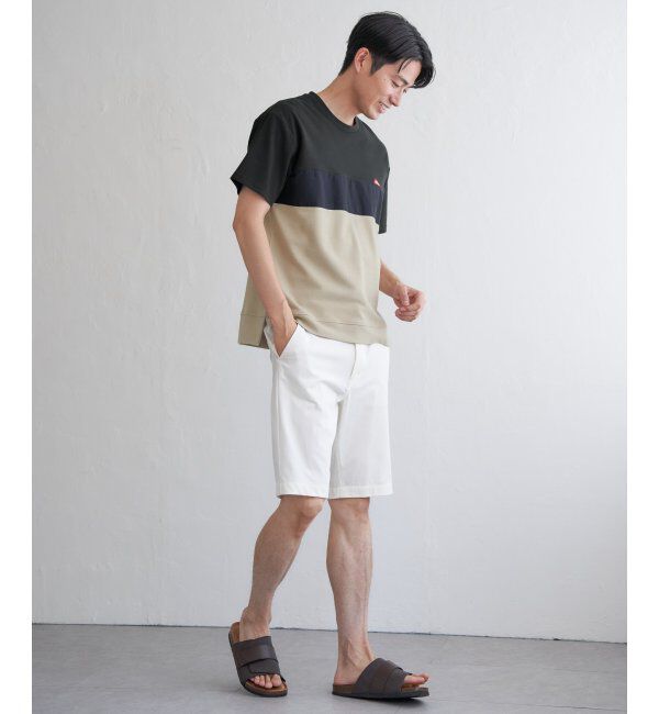 ikka「URBAN NATURE LIFE アーバンネイチャーライフ ワンポイント切り替えTシャツ」|Tシャツ・カットソー|