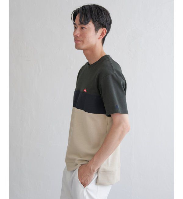 ikka「URBAN NATURE LIFE アーバンネイチャーライフ ワンポイント切り替えTシャツ」|Tシャツ・カットソー|