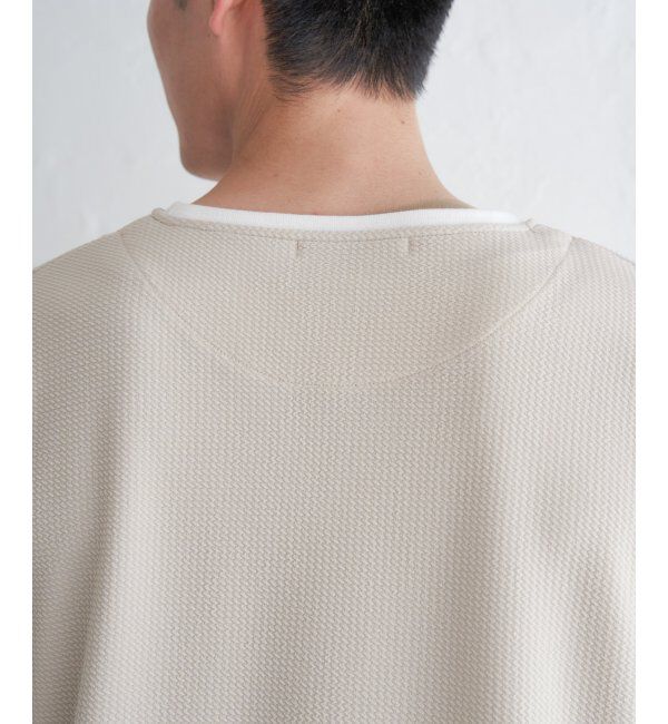 ikka「キーネックレイヤード7分袖Tシャツ」|Tシャツ・カットソー|