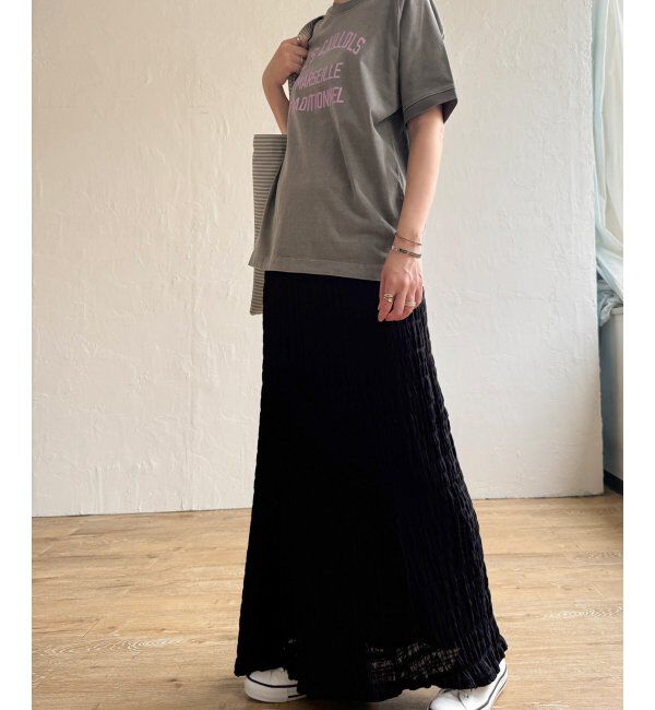 Lbc with Life「ポコポコフレアロングスカート」|スカート|