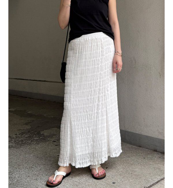 Lbc with Life「ポコポコフレアロングスカート」|スカート|