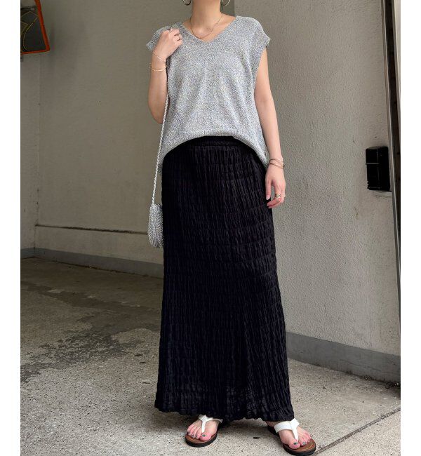 Lbc with Life「ポコポコフレアロングスカート」|スカート|