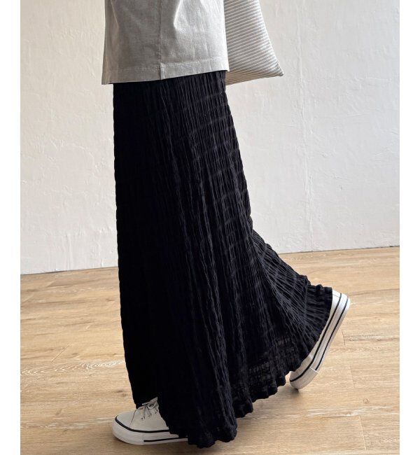 Lbc with Life「ポコポコフレアロングスカート」|スカート|