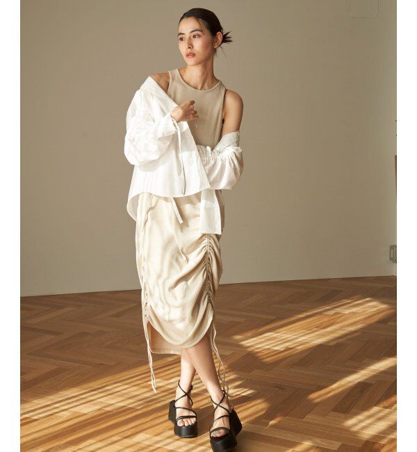 VENCE share style「ブロード袖ギャザーシャツ」|シャツ・ブラウス|