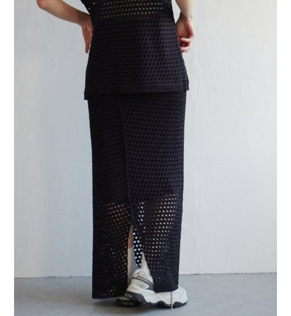 VENCE share style「クロシェニットスカート」|スカート|