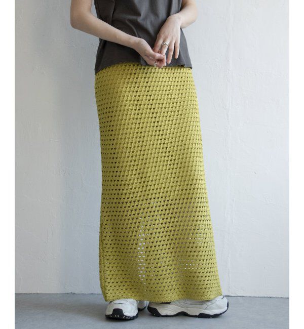 VENCE share style「クロシェニットスカート」|スカート|