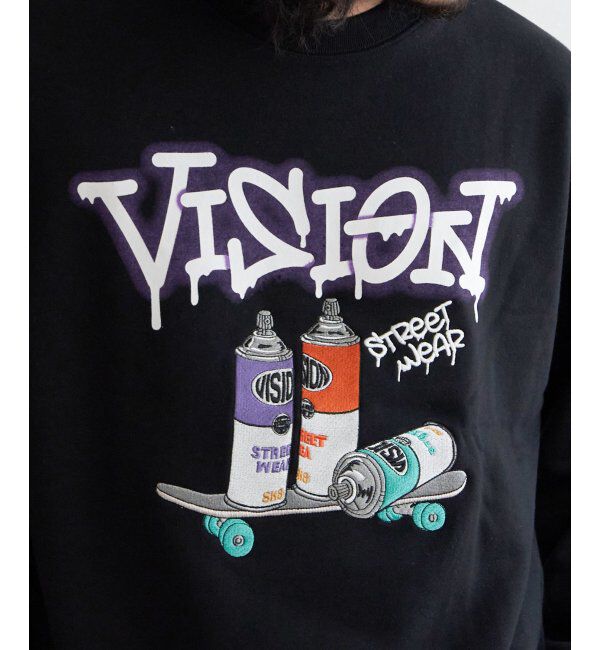 VENCE share style「VISION STREET WEAR ビジョンストリートウェア スプレーイラストトレーナー」|スウェット・ジャージ|