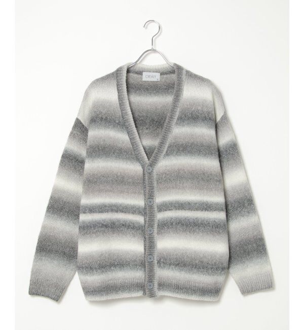 VENCE share style「総柄ニットVカーディガン」|カーディガン|