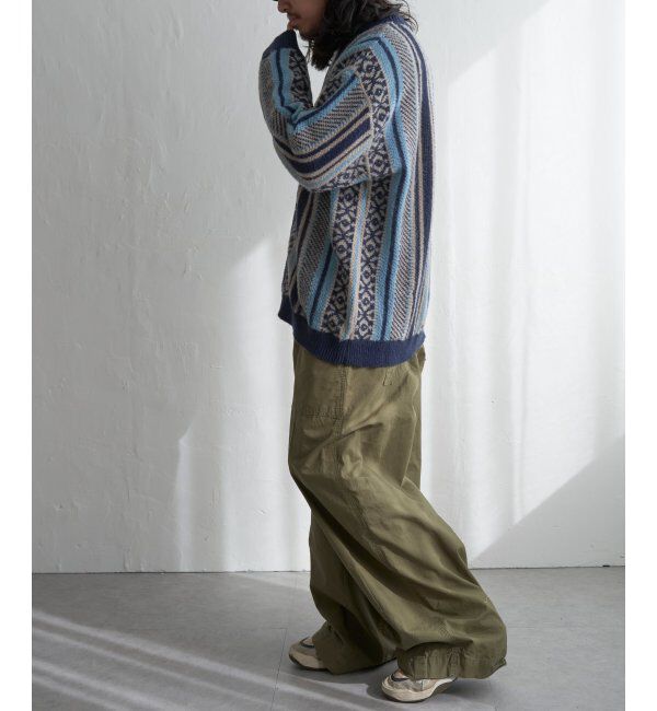 VENCE share style「総柄ニットVカーディガン」|カーディガン|